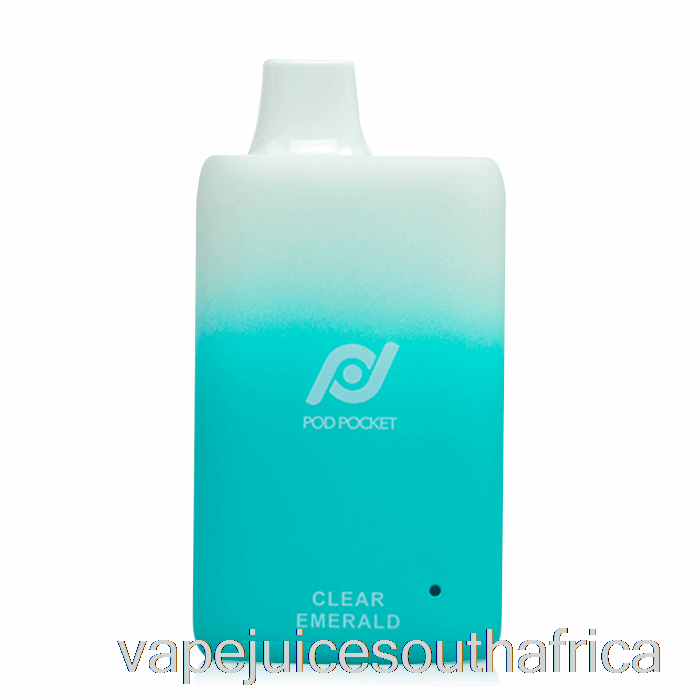 Vape Juice South Africa Pod Pocket 7500 Disposable Clear Emerald